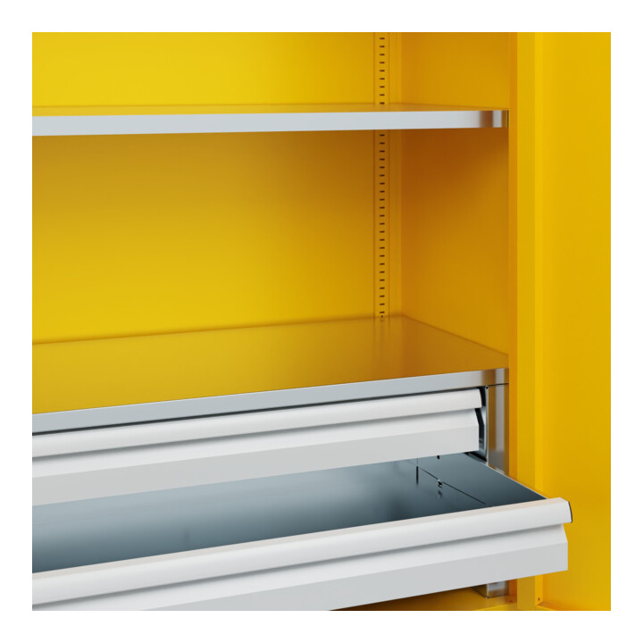 C+P Armoire à charges lourdes Acurado Pro 1950 × 1000 × 500 mm avec tiroirs
