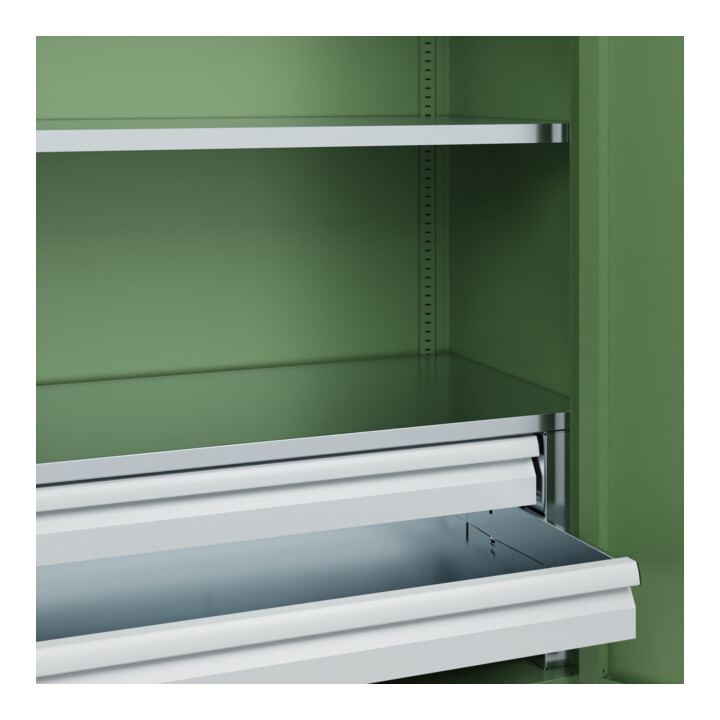 C+P Armoire à charges lourdes Acurado Pro 1950 × 1000 × 500 mm avec tiroirs
