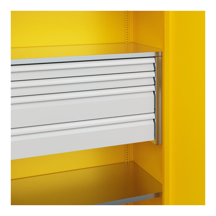 C+P Armoire à charges lourdes Acurado Pro 1950 × 1000 × 500 mm avec tiroirs