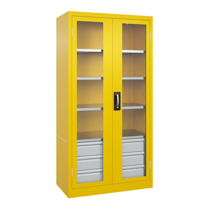 C+P Armoire à charges lourdes Acurado Pro 1950 x 1000 x 500 mm avec tiroirs