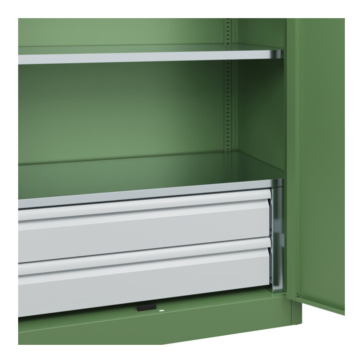 C+P Armoire à charges lourdes Acurado Pro 1950 x 1000 x 500 mm avec tiroirs