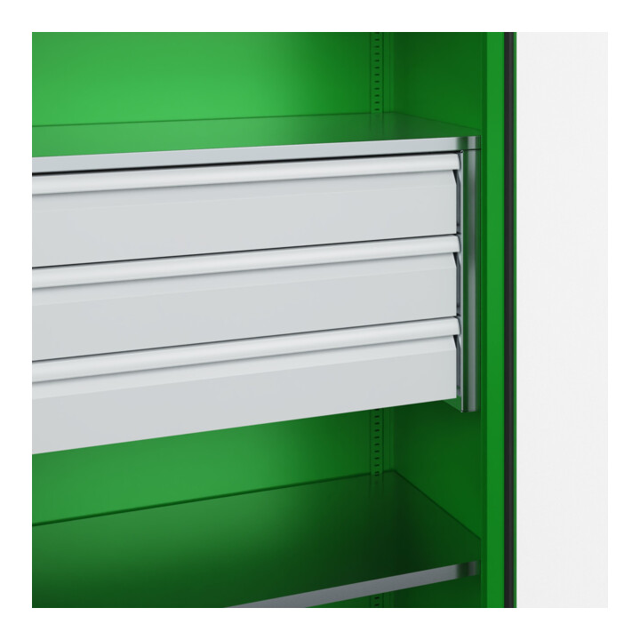 C+P Armoire à charges lourdes Acurado Pro 1950 × 1000 × 500 mm avec tiroirs