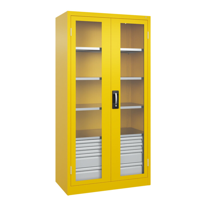 C+P Armoire à charges lourdes Acurado Pro 1950 x 1000 x 500 mm avec tiroirs