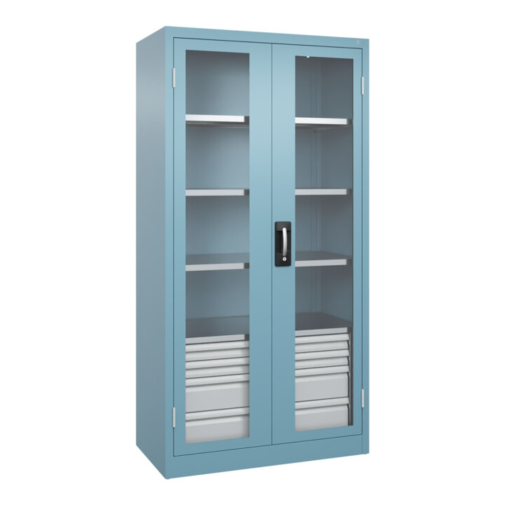 C+P Armoire à charges lourdes Acurado Pro 1950 x 1000 x 500 mm avec tiroirs