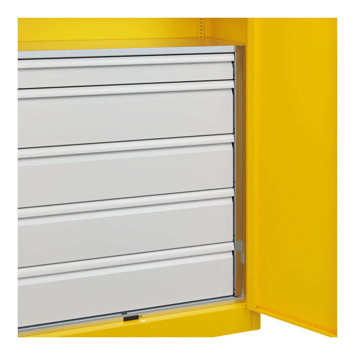 C+P Armoire à charges lourdes Acurado Pro 1950 × 1000 × 500 mm avec tiroirs