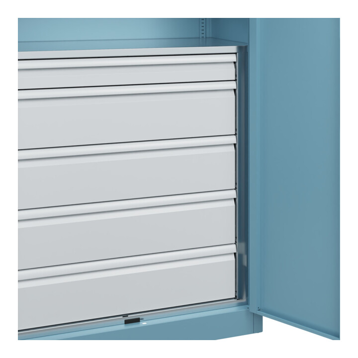 C+P Armoire à charges lourdes Acurado Pro 1950 x 1000 x 500 mm avec tiroirs