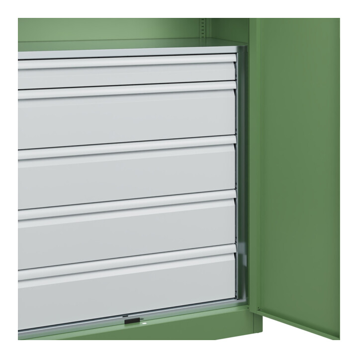 C+P Armoire à charges lourdes Acurado Pro 1950 × 1000 × 500 mm avec tiroirs