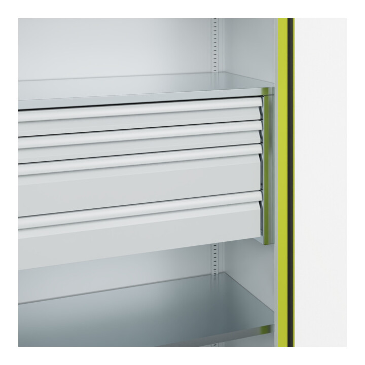C+P Armoire à charges lourdes Acurado Pro 1950 × 1000 × 500 mm avec tiroirs