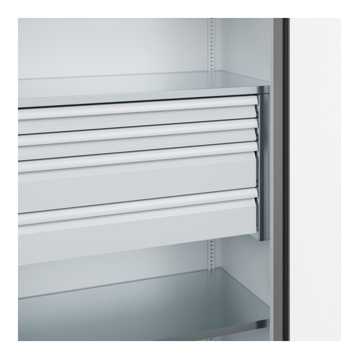 C+P Armoire à charges lourdes Acurado Pro 1950 × 1000 × 500 mm avec tiroirs