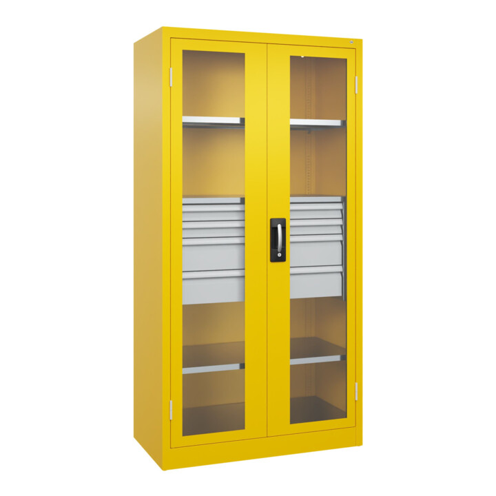 C+P Armoire à charges lourdes Acurado Pro 1950 x 1000 x 500 mm avec tiroirs