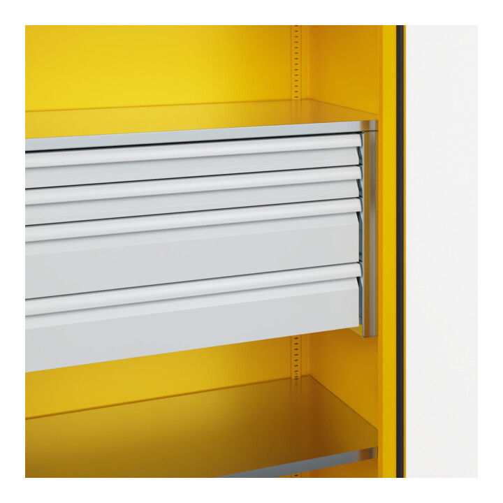 C+P Armoire à charges lourdes Acurado Pro 1950 x 1000 x 500 mm avec tiroirs