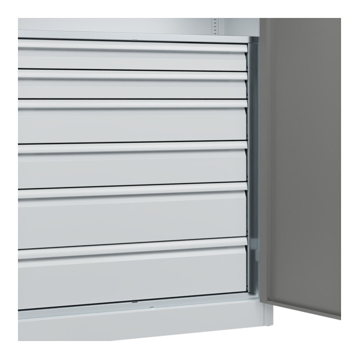 C+P Armoire à charges lourdes Acurado Pro 1950 × 1000 × 500 mm avec tiroirs