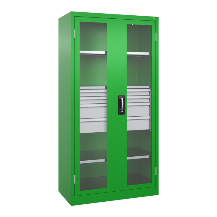 C+P Armoire à charges lourdes Acurado Pro 1950 × 1000 × 500 mm avec tiroirs
