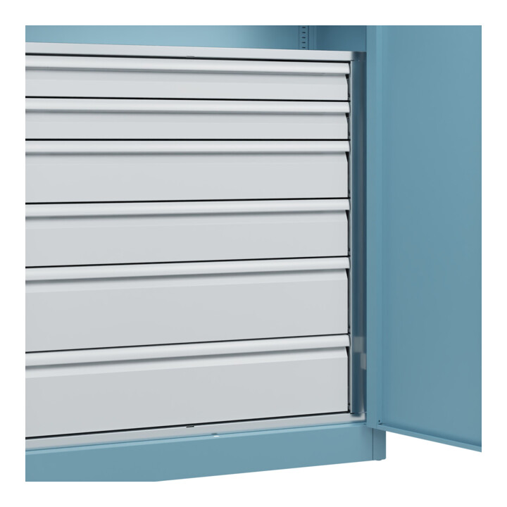 C+P Armoire à charges lourdes Acurado Pro 1950 × 1000 × 500 mm avec tiroirs