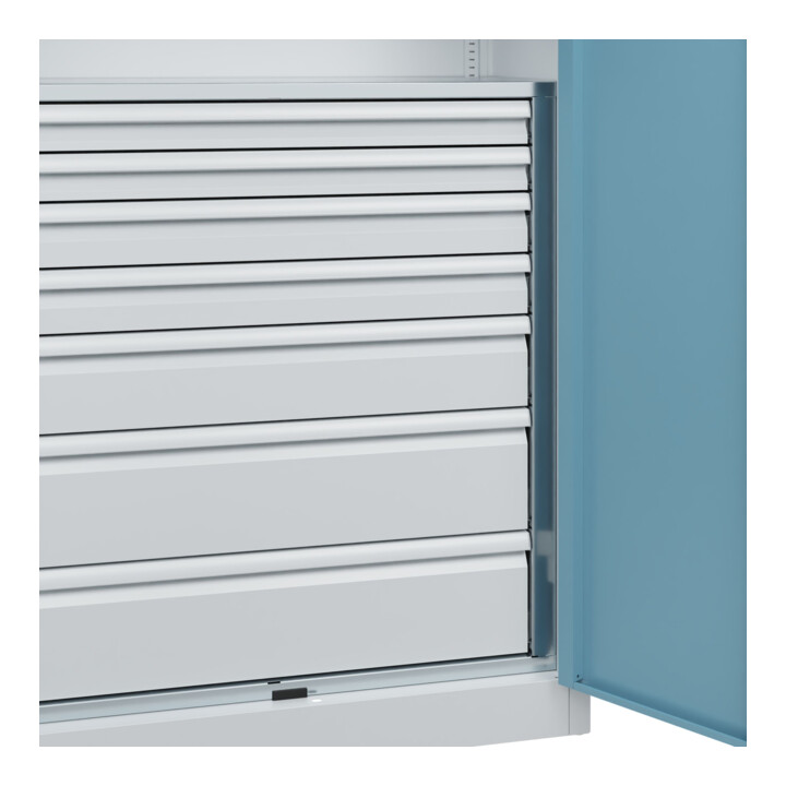 C+P Armoire à charges lourdes Acurado Pro 1950 × 1000 × 500 mm avec tiroirs