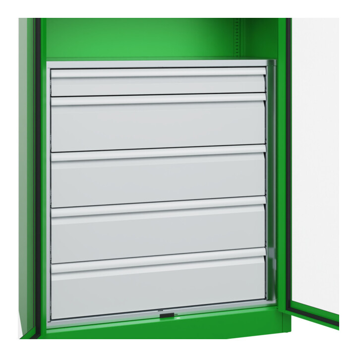 C+P Armoire à charges lourdes Acurado Pro 1950 × 1000 × 500 mm avec tiroirs