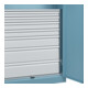 C+P Armoire à charges lourdes Acurado Pro 1950 × 1000 × 500 mm avec tiroirs