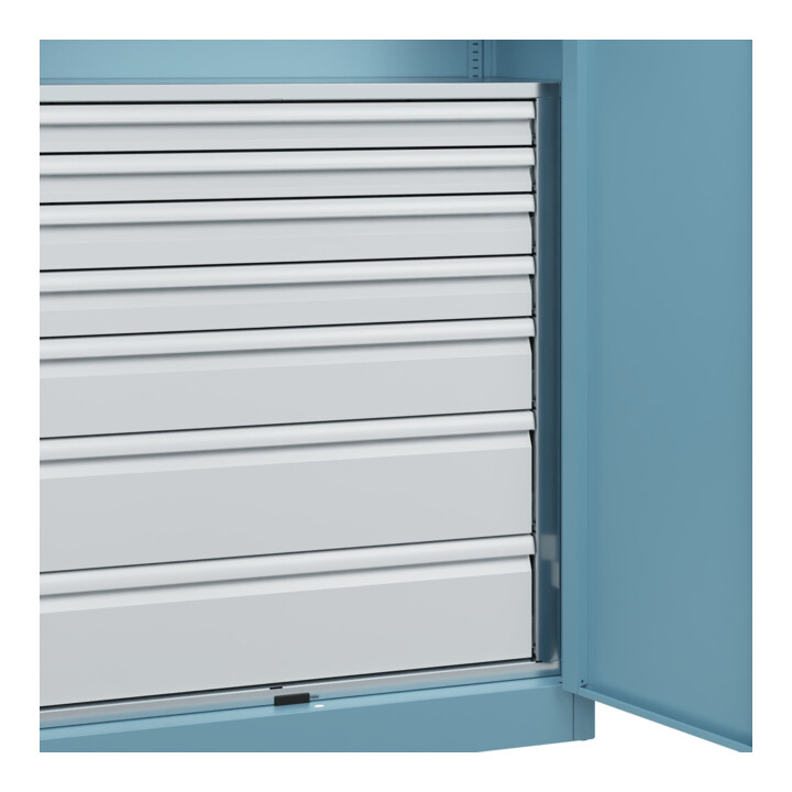 C+P Armoire à charges lourdes Acurado Pro 1950 × 1000 × 500 mm avec tiroirs