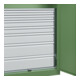 C+P Armoire à charges lourdes Acurado Pro 1950 x 1000 x 500 mm avec tiroirs