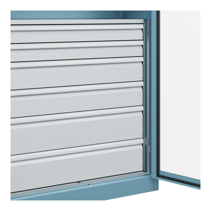 C+P Armoire à charges lourdes Acurado Pro 1950 × 1000 × 500 mm avec tiroirs