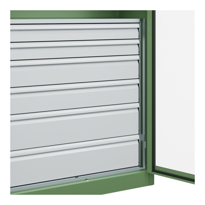 C+P Armoire à charges lourdes Acurado Pro 1950 x 1000 x 500 mm avec tiroirs