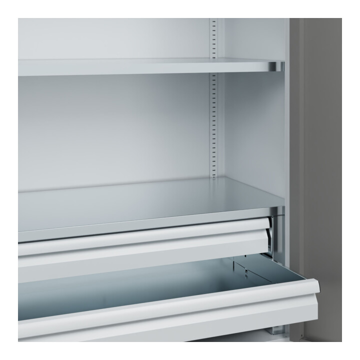 C+P Armoire à charges lourdes Acurado Pro 1950 × 1000 × 500 mm avec tiroirs