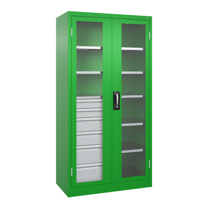 C+P Armoire à charges lourdes Acurado Pro 1950 × 1000 × 500 mm avec tiroirs