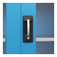 C+P Armoire à charges lourdes Acurado Pro 1950 x 1000 x 500 mm avec tiroirs bleu
