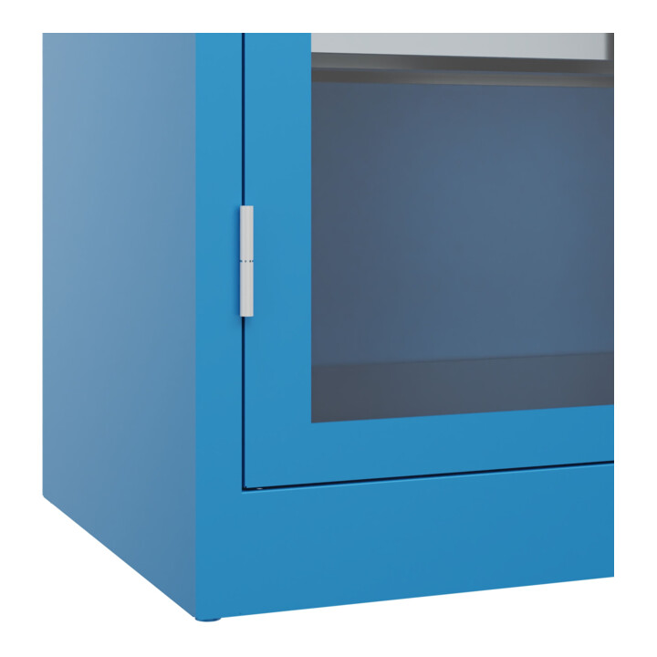 C+P Armoire à charges lourdes Acurado Pro 1950 × 1000 × 500 mm avec tiroirs bleu