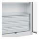 C+P Armoire à charges lourdes Acurado Pro 1950 x 1000 x 500 mm blanc