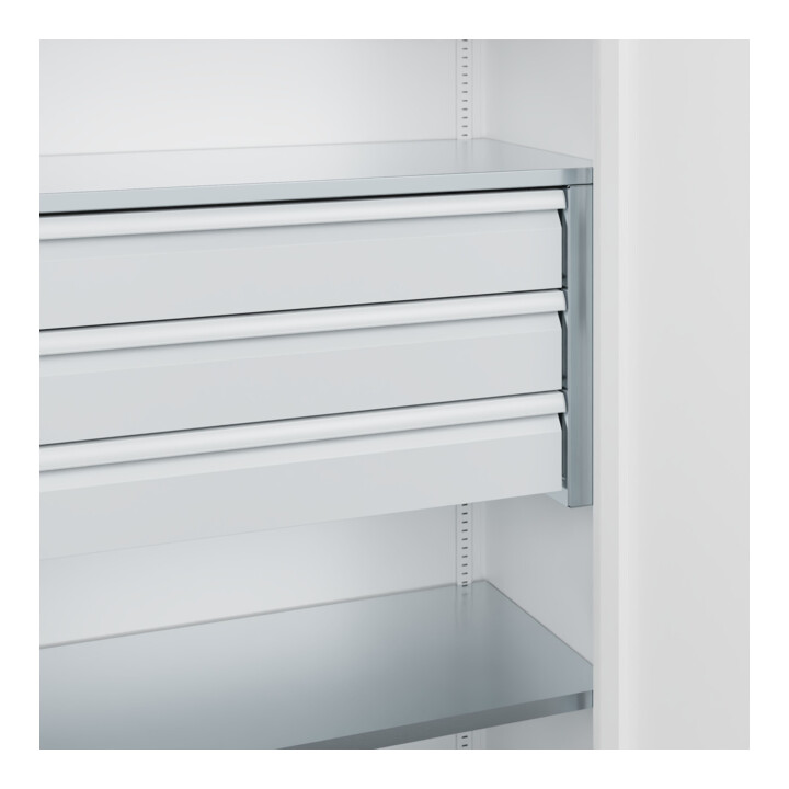 C+P Armoire à charges lourdes Acurado Pro 1950 x 1000 x 500 mm blanc