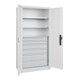 C+P Armoire à charges lourdes Acurado Pro 1950 x 1000 x 500 mm blanc
