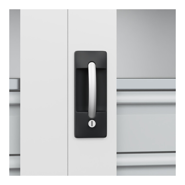 C+P Armoire à charges lourdes Acurado Pro 1950 x 1000 x 500 mm blanc