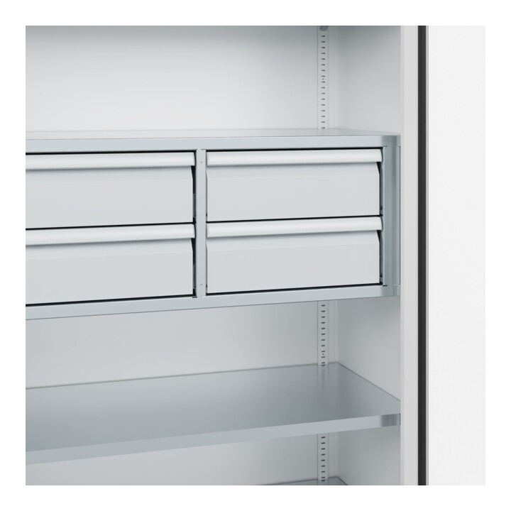 C+P Armoire à charges lourdes Acurado Pro 1950 x 1000 x 500 mm blanc