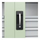 C+P Armoire à charges lourdes Acurado Pro 1950 x 1000 x 500 mm blanc/vert