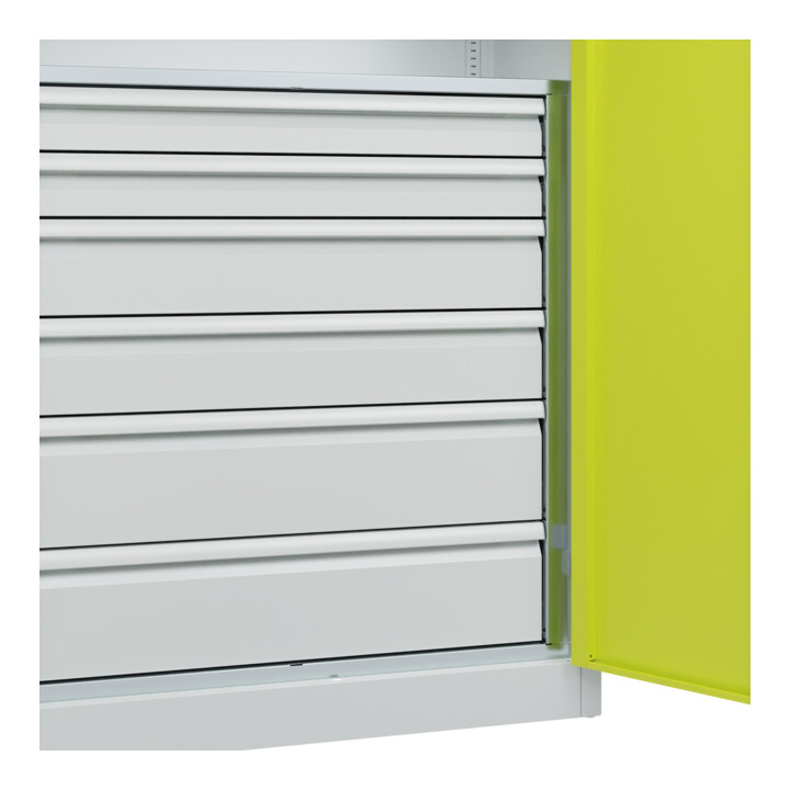 C+P Armoire à charges lourdes Acurado Pro 1950 × 1000 × 500 mm gris clair
