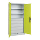 C+P Armoire à charges lourdes Acurado Pro 1950 x 1000 x 500 mm gris/vert