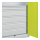 C+P Armoire à charges lourdes Acurado Pro 1950 x 1000 x 500 mm gris/vert