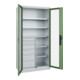 C+P Armoire à charges lourdes Acurado Pro 1950 x 1000 x 500 mm gris/vert