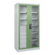 C+P Armoire à charges lourdes Acurado Pro 1950 x 1000 x 500 mm gris/vert