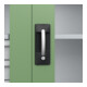 C+P Armoire à charges lourdes Acurado Pro 1950 x 1000 x 500 mm gris/vert
