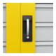 C+P Armoire à charges lourdes Acurado Pro 1950 x 1000 x 500 mm jaune signalisation
