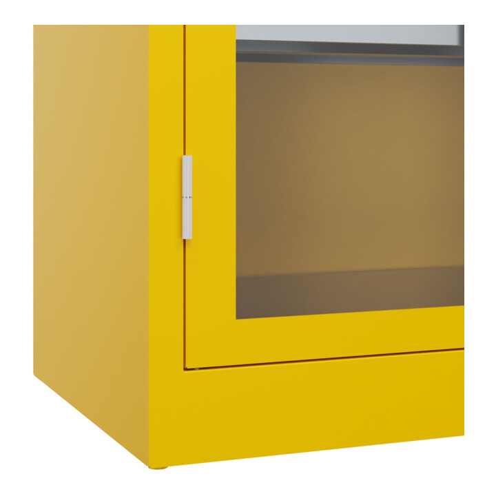 C+P Armoire à charges lourdes Acurado Pro 1950 x 1000 x 500 mm jaune signalisation