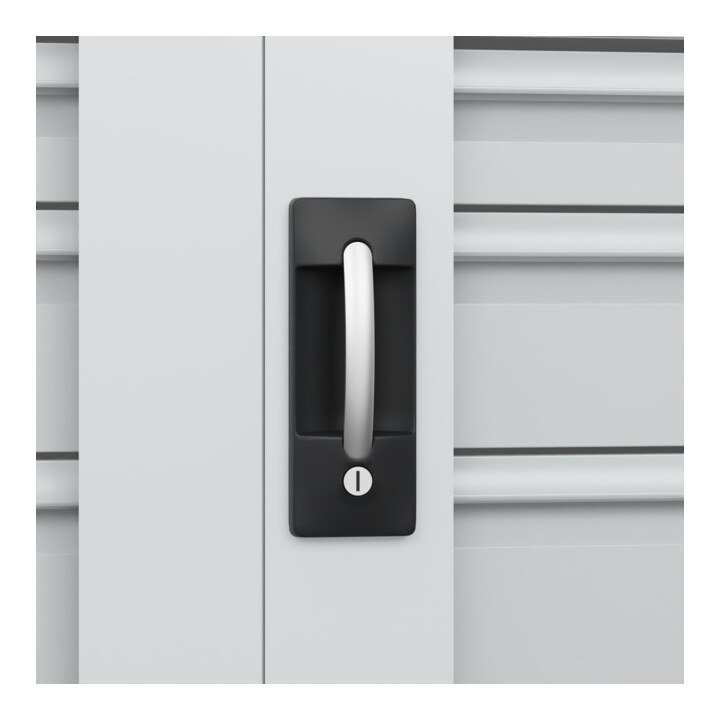 C+P Armoire à charges lourdes Acurado Pro 1950 x 1000 x 500 mm noir/gris