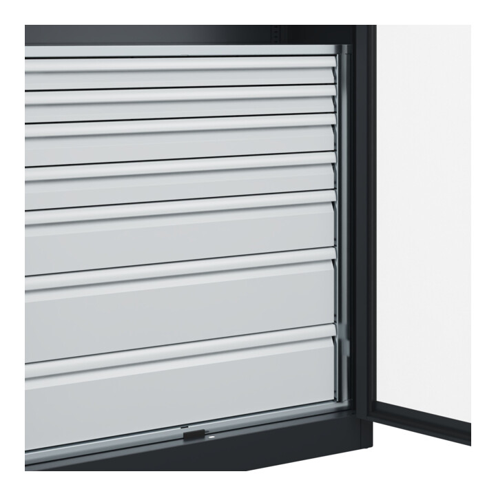C+P Armoire à charges lourdes Acurado Pro 1950 × 1000 × 500 mm noir-gris