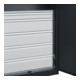 C+P Armoire à charges lourdes Acurado Pro 1950 × 1000 × 500 mm noir-gris