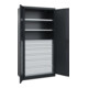 C+P Armoire à charges lourdes Acurado Pro 1950 × 1000 × 500 mm noir-gris