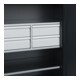C+P Armoire à charges lourdes Acurado Pro 1950 × 1000 × 500 mm noir-gris