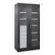 C+P Armoire à charges lourdes Acurado Pro 1950 × 1000 × 500 mm noir-gris