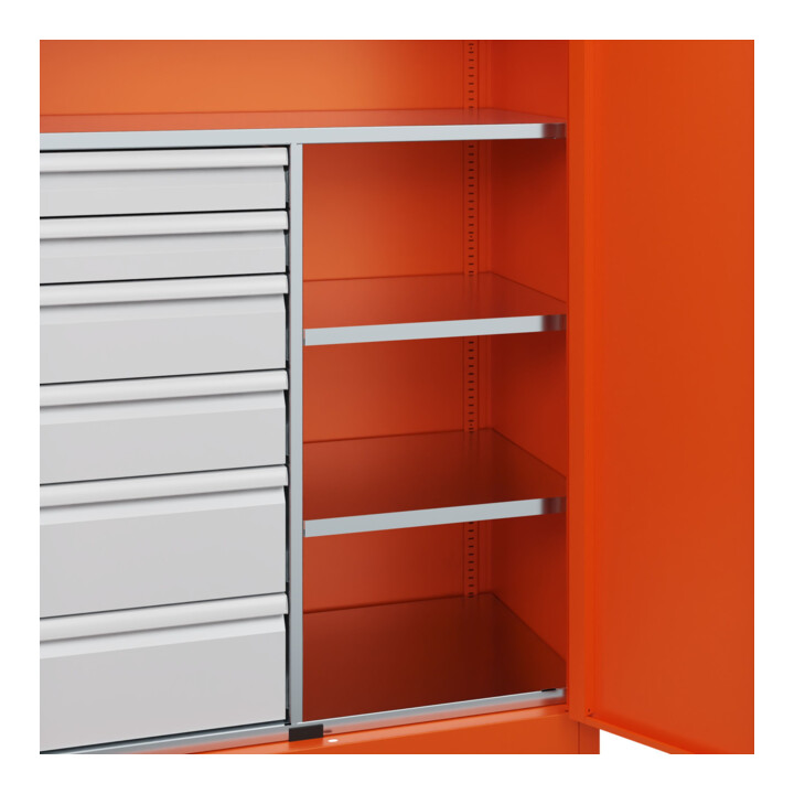 C+P Armoire à charges lourdes Acurado Pro 1950 x 1000 x 500 mm RAL 2004